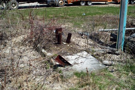 Vista Drive-In Theatre - Screen Foundation - Photo From Water Winter Wonderland